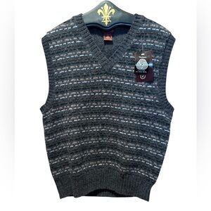 Vintage Castleton Collection Shetland Wool Vest Hong Kong NWT NOS